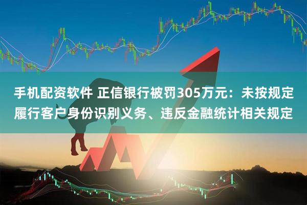 手机配资软件 正信银行被罚305万元：未按规定履行客户身份识别义务、违反金融统计相关规定